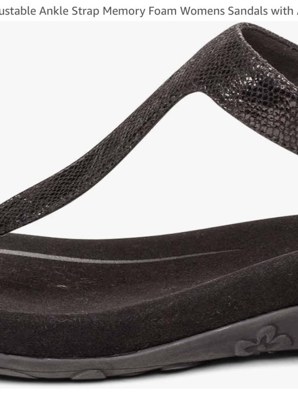 NEW -Aetrex Jane Casual Orthopedic Thong Sandals, 7.5-8 - Picture 4 of 8